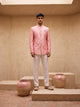 Pink Solid - Silk Bandhgala