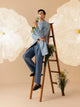 Parinda - Silk Embroidery Indo-Western Jacket Kurta Set