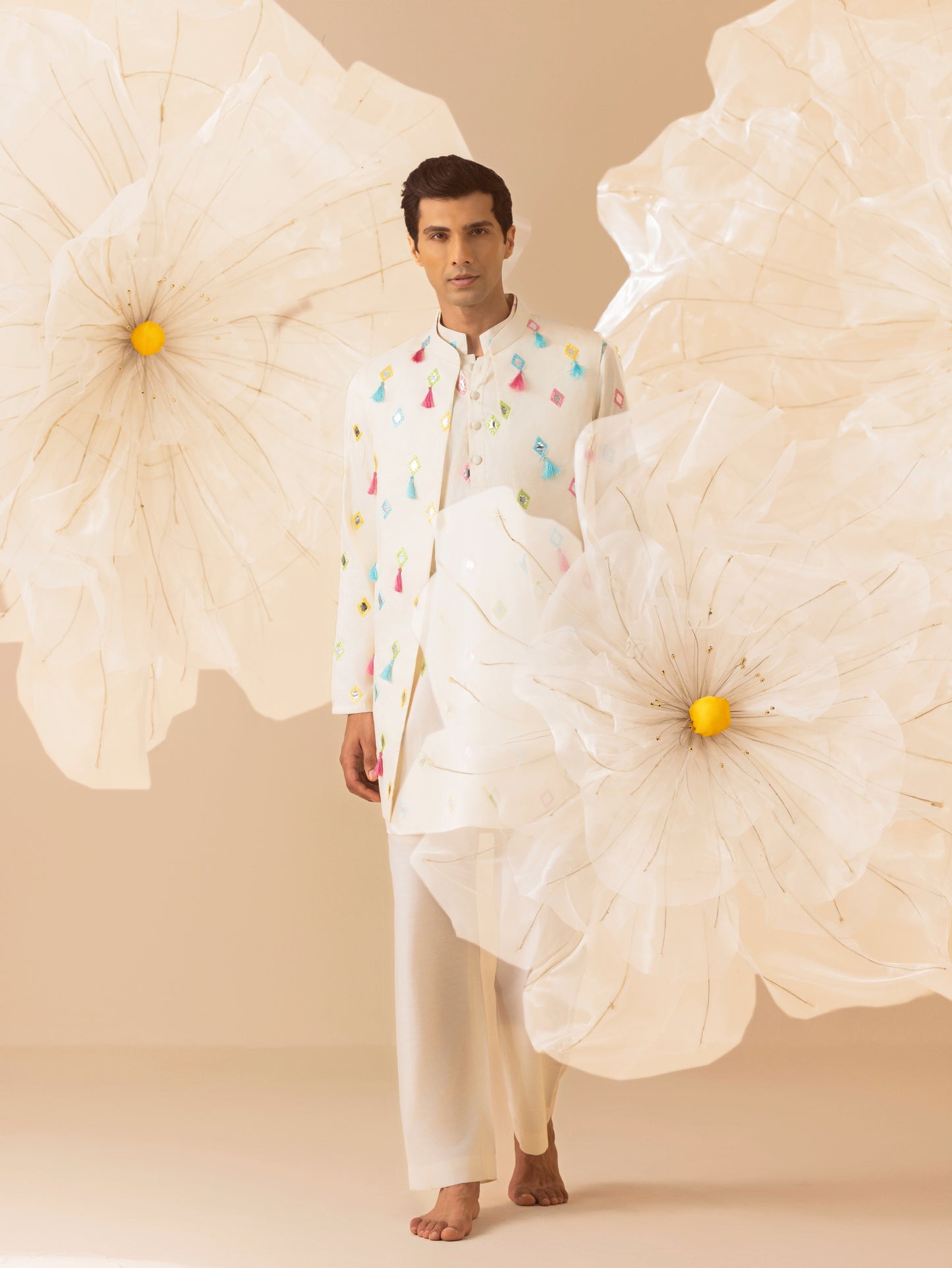 Rangrez  - Silk Embroidery Kurta Set