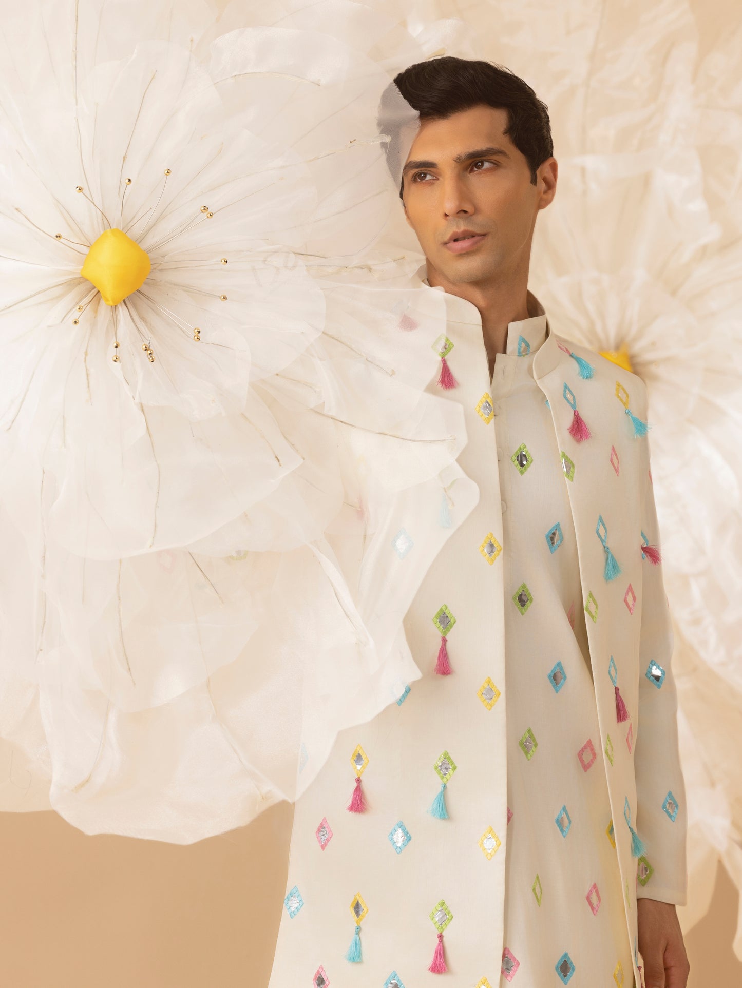 Rangrez  - Silk Embroidery Kurta Set