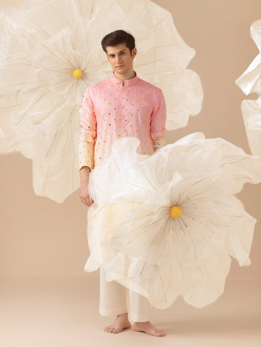 Tarang - Silk Embroidery Nehru Jacket Set