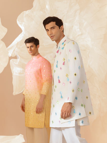 Rangrez  - Silk Embroidery Kurta Set