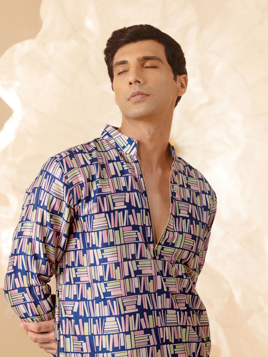 Midnight Library - Silk Kurta