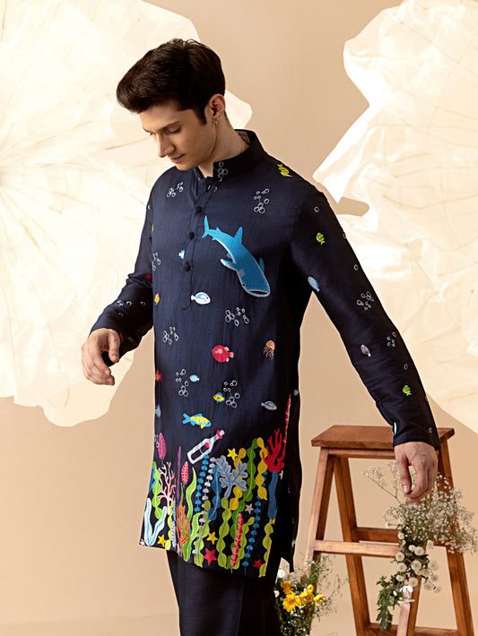 Dariya  - Silk Embroidery Kurta Set