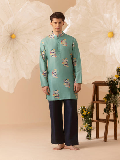 Happy Pour - Silk Kurta