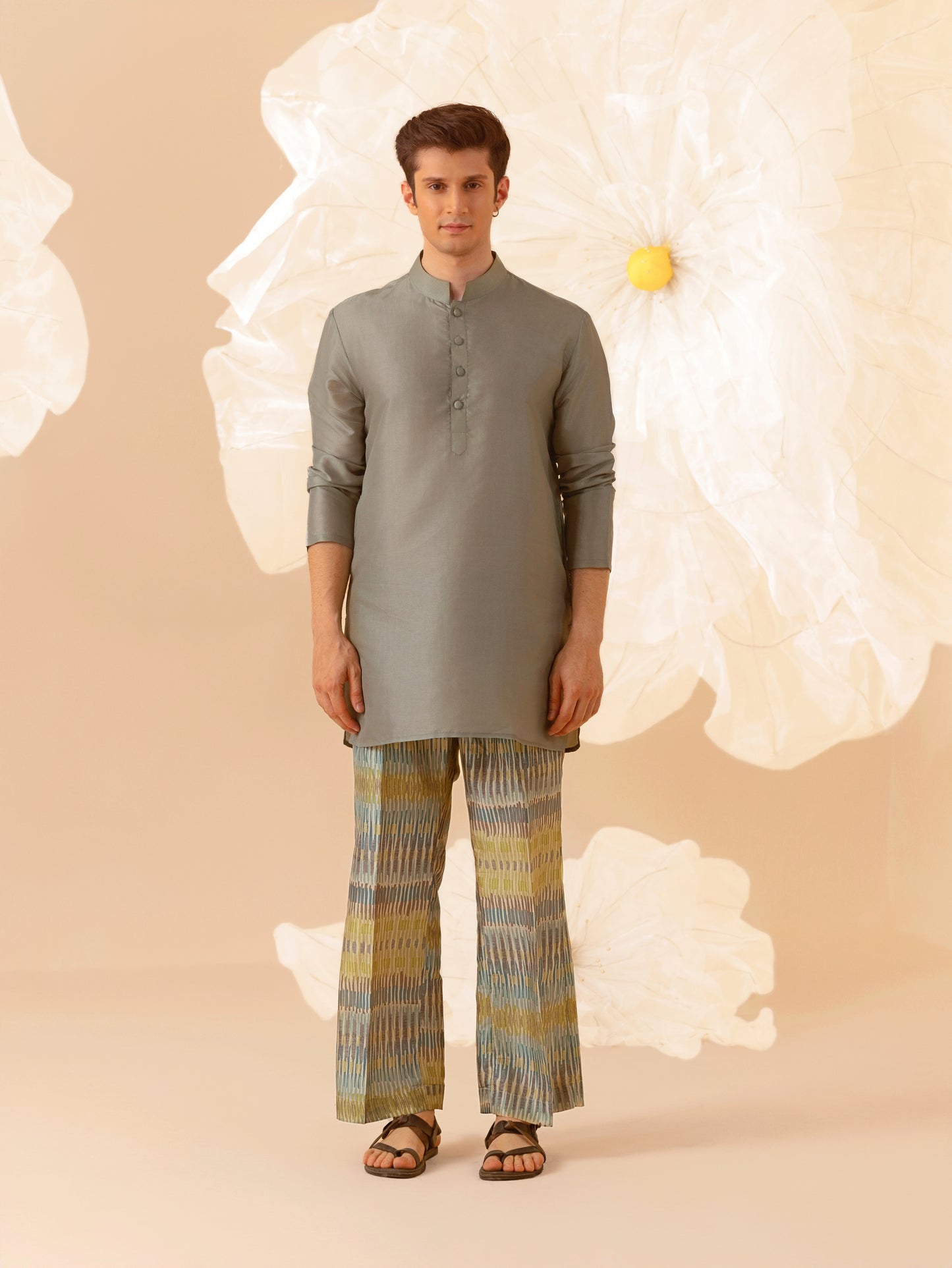 Earthen Lounge - Silk Kurta Set
