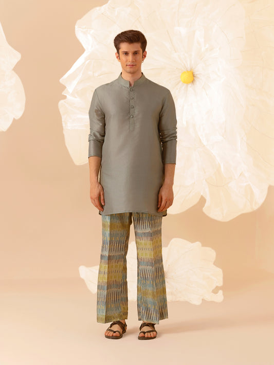 Earthen Lounge - Silk Kurta Set