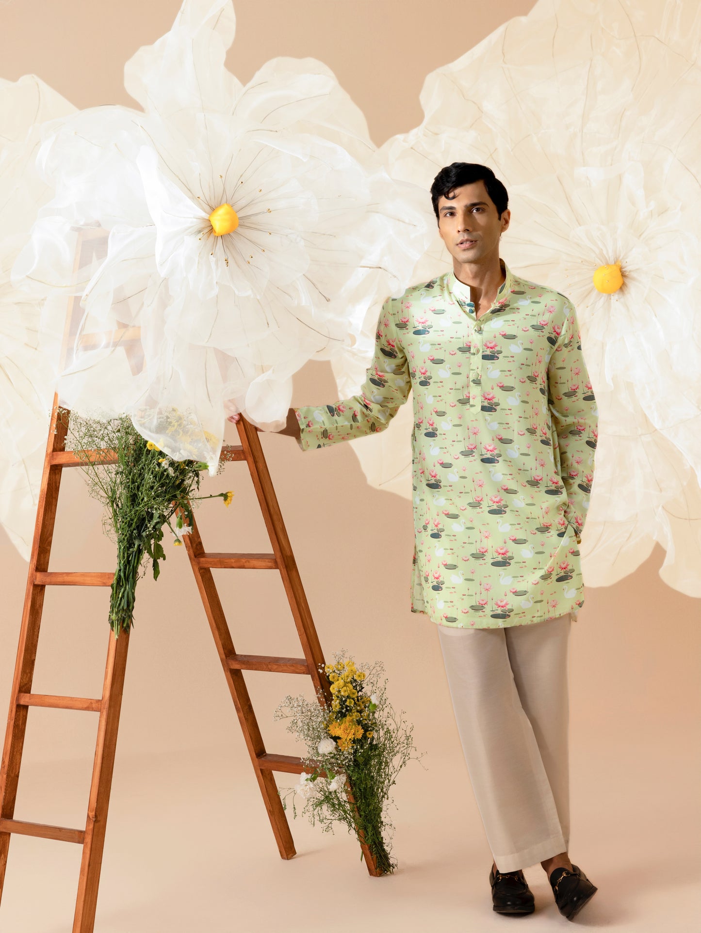 Pond of Dreams - Silk Kurta