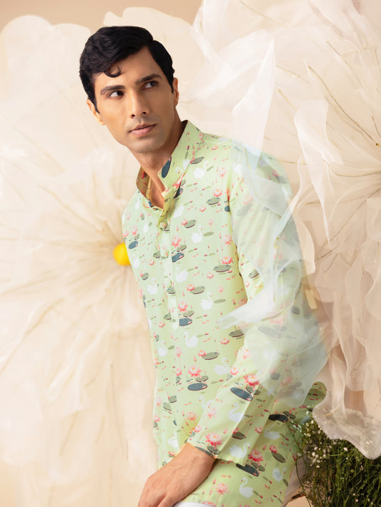 Pond of Dreams - Silk Kurta