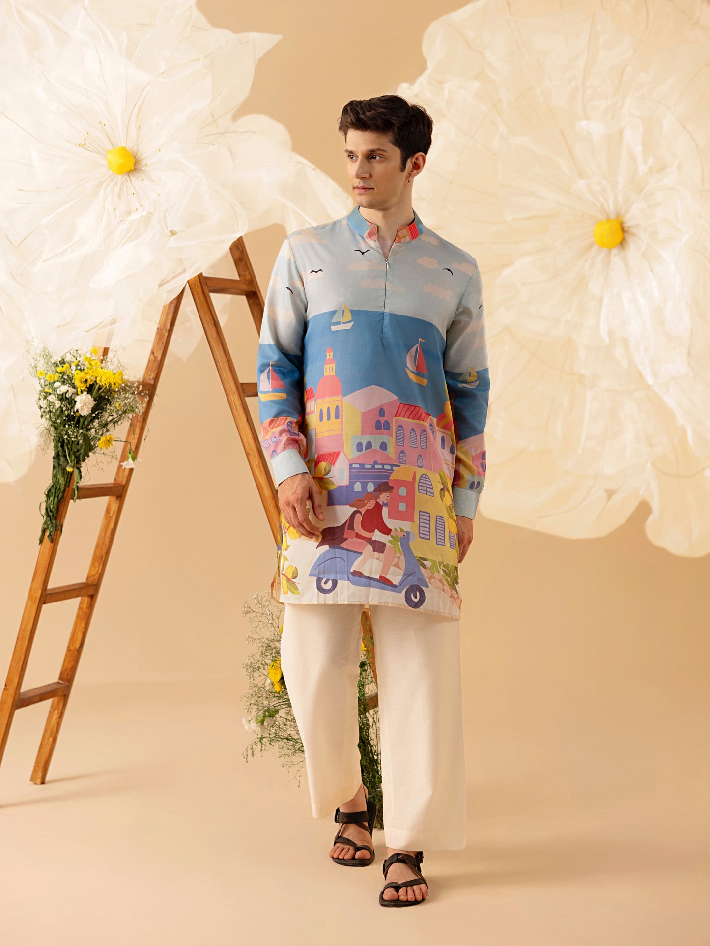 Coastal Ride - Silk Kurta