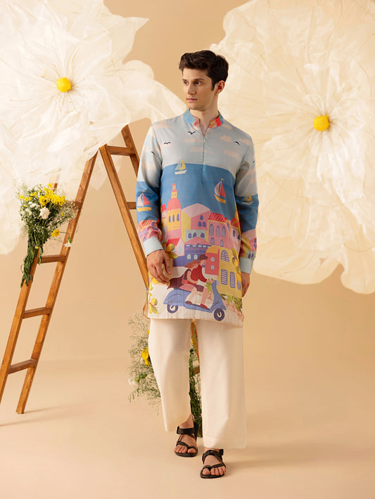 Coastal Ride - Silk Kurta