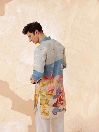 Coastal Ride - Silk Kurta
