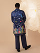 Dariya  - Silk Embroidery Nehru Jacket Set