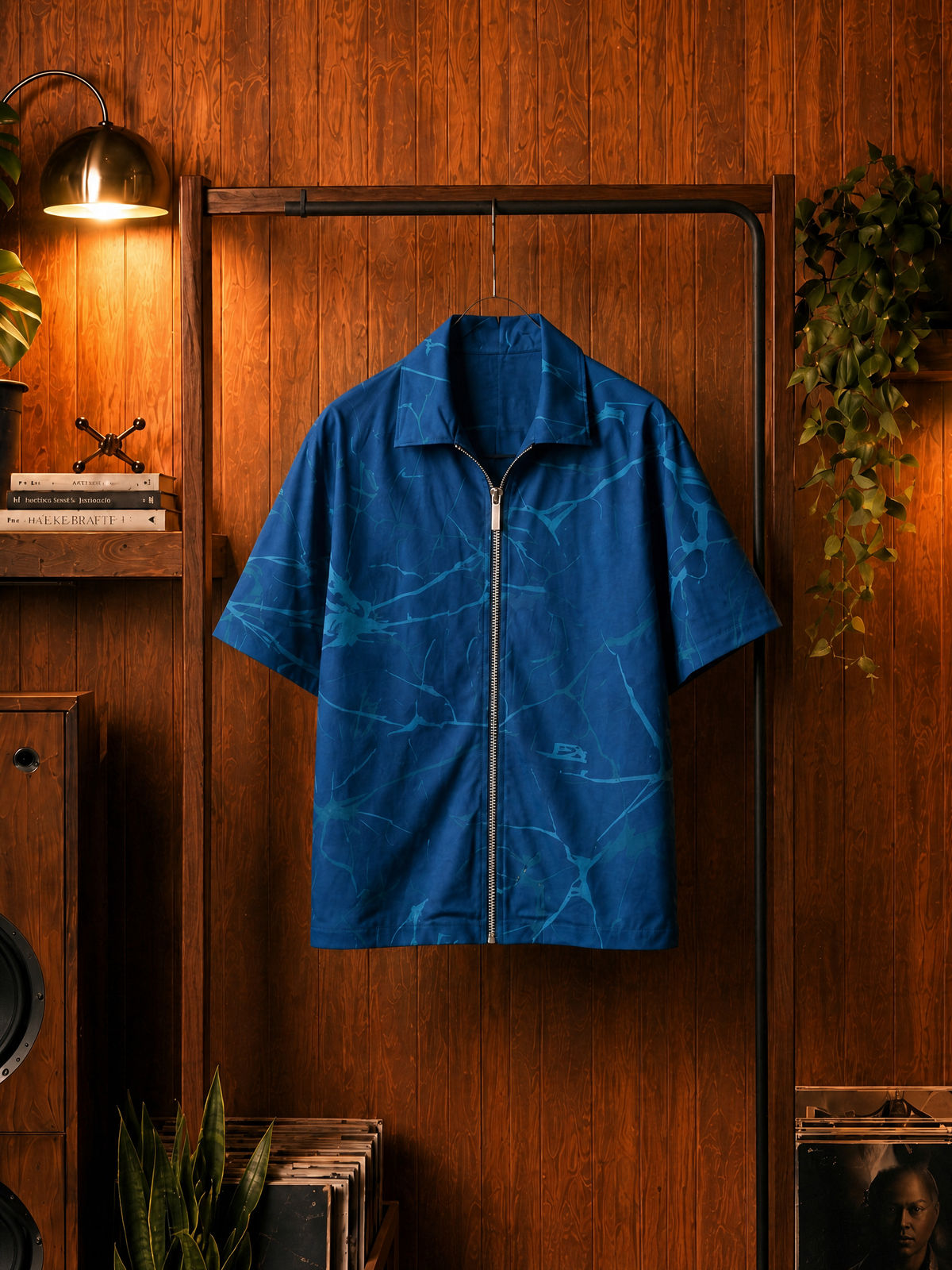 Blue Mood - Printed Cotton Shacket