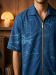 Blue Mood - Printed Cotton Shacket