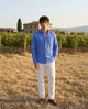 Azure Escape - Casual Linen Shirt