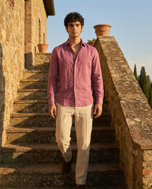 Rose Terra   - Casual Linen Shirt