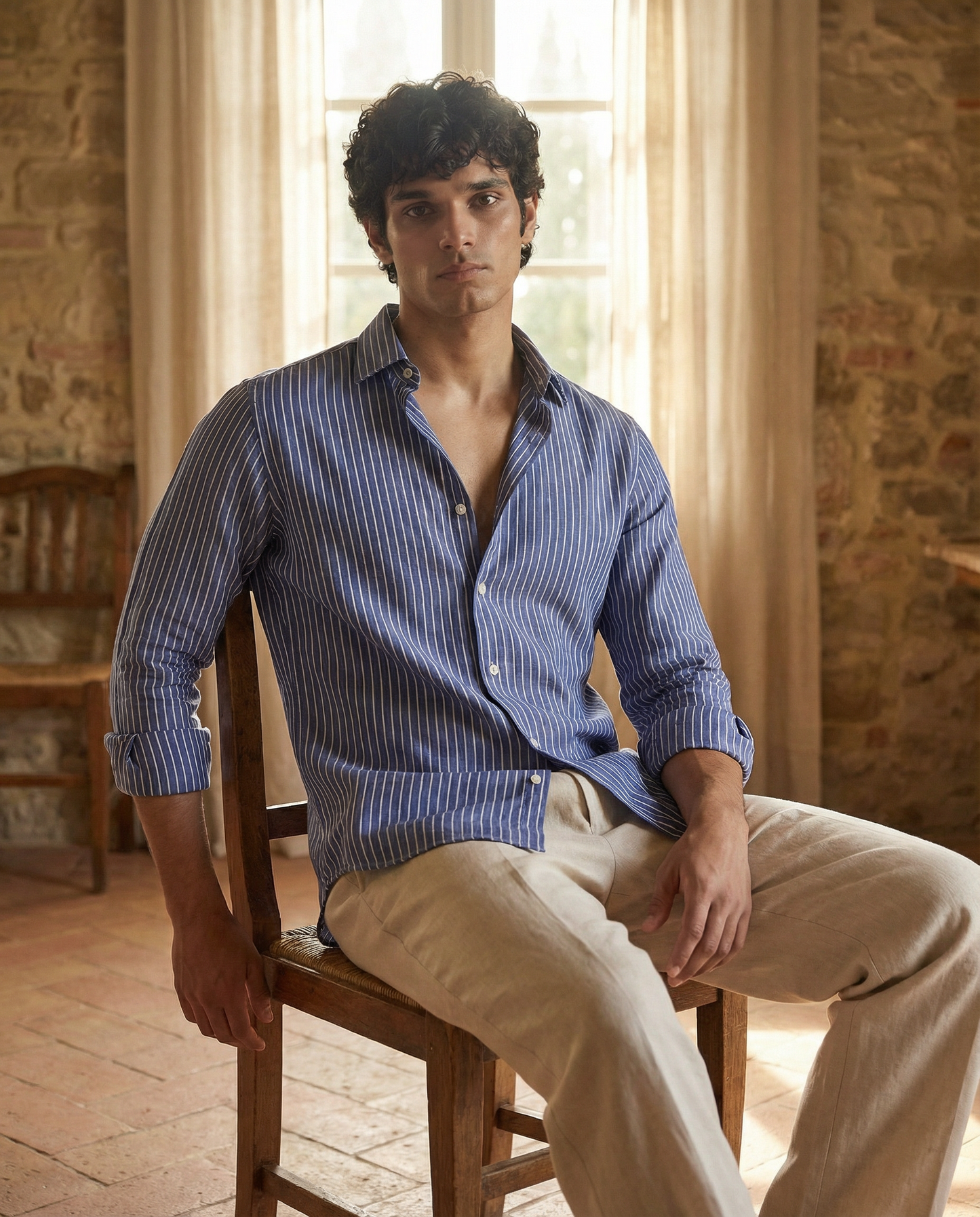 Blue Tide - Linen Shirt