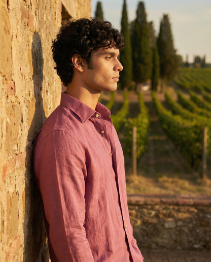 Rose Terra   - Casual Linen Shirt