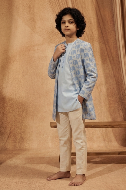 Blue Elephant Indo - Western Set For Kids