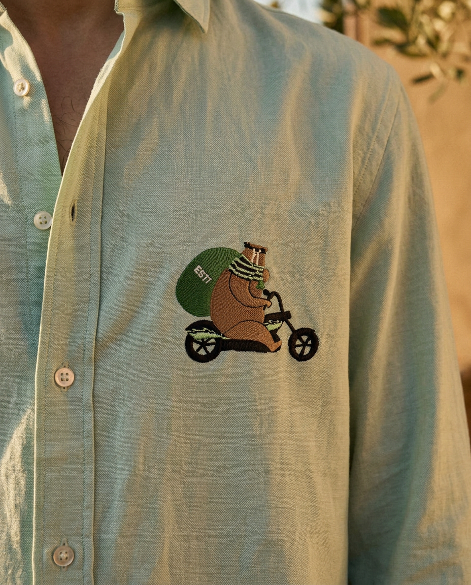 Grizzly Getaway - Oxford Cotton Shirt