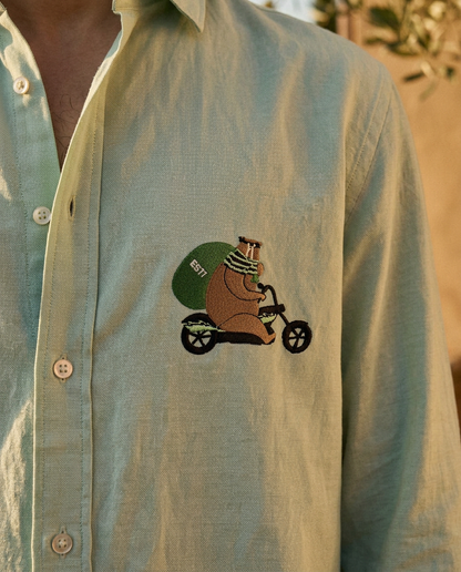 Grizzly Getaway - Oxford Cotton Shirt