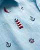 Pacific Purl - Embroidery Linen Shirt