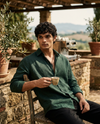 Arbor Green  - Linen Shirt