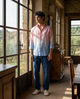 Coral Tide  - Linen Shirt