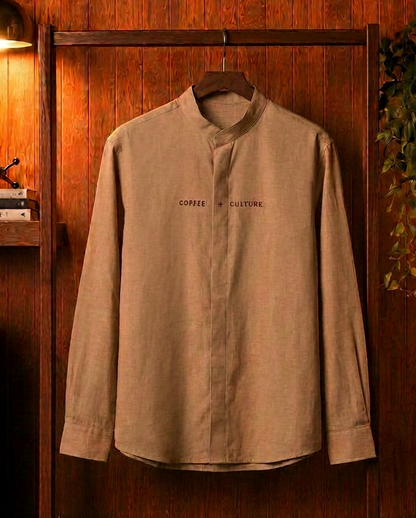 Coffee Culture - Linen Shirt