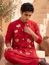 Kamal - Silk Embroidery Kurta Set