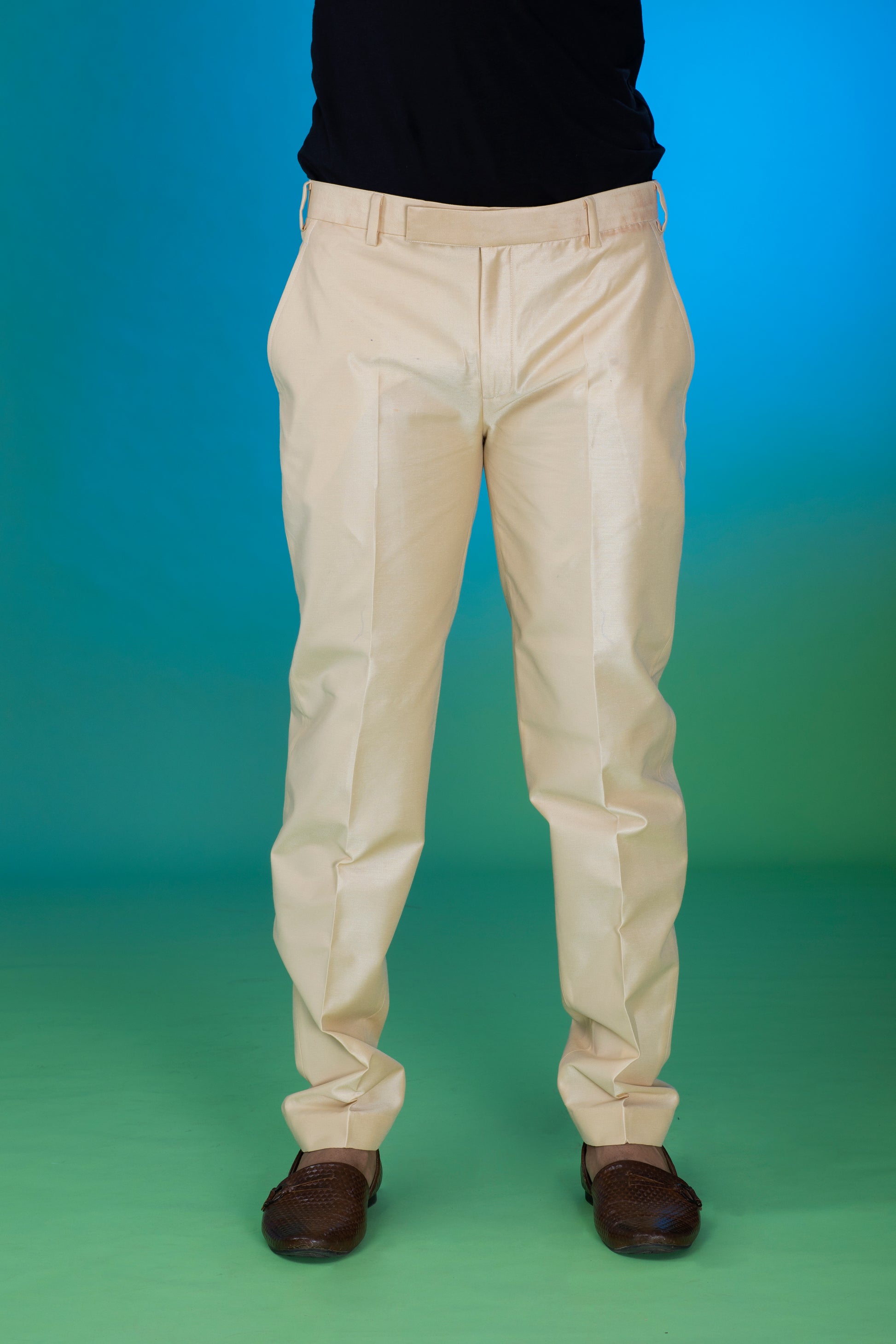 pants for men,pants, Beige Cotton Silk Pants, Silk Pants for men, Silk Pant, Silk