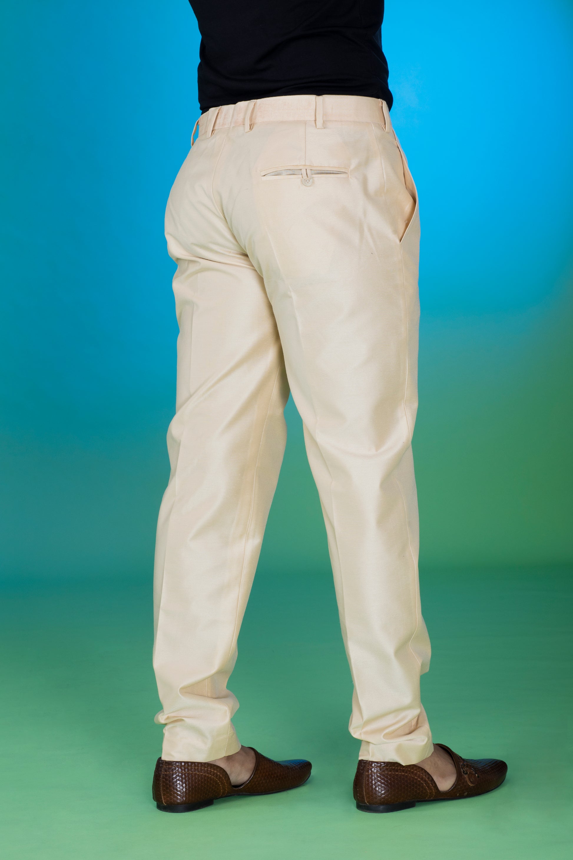 pants for men,pants, Beige Cotton Silk Pants, Silk Pants for men, Silk Pant, Silk