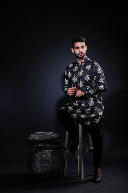 The Luxe Sleek - Silk Kurta